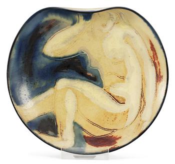 1138. A Wilhelm Kåge Farsta dish, Gustavsberg Studio 1950's.