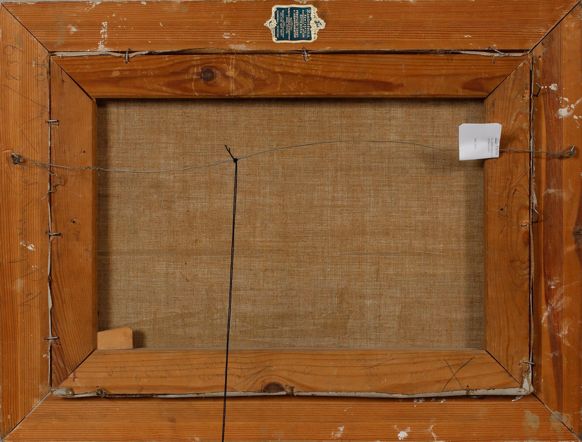 YO JOHANSSON, olja på duk, signerad.