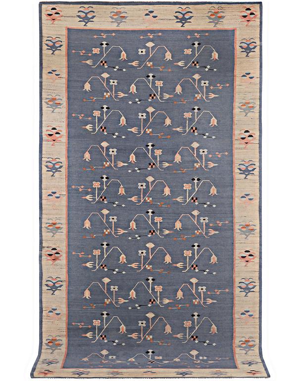 A Bessarabian Kilim carpet, c. 341 x 164 cm.