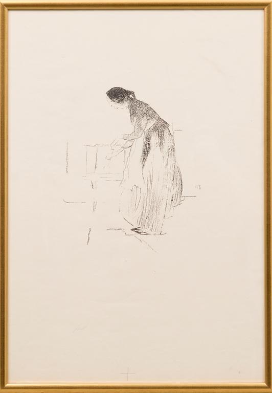 HELENE SCHJERFBECK, lithograph, test print.