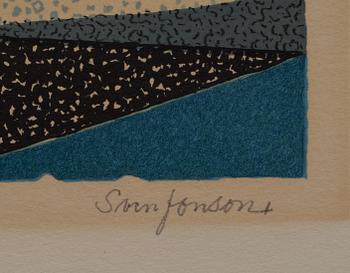 SVEN JONSON, färglitografier, 2 st, signerad och numrerade.