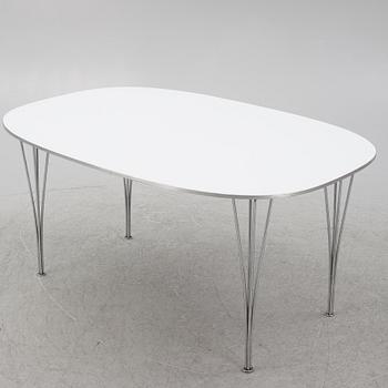 Bruno Mathsson & Piet Hein, matbord, "Superelips", Fritz Hansen, Danmark, 1981.