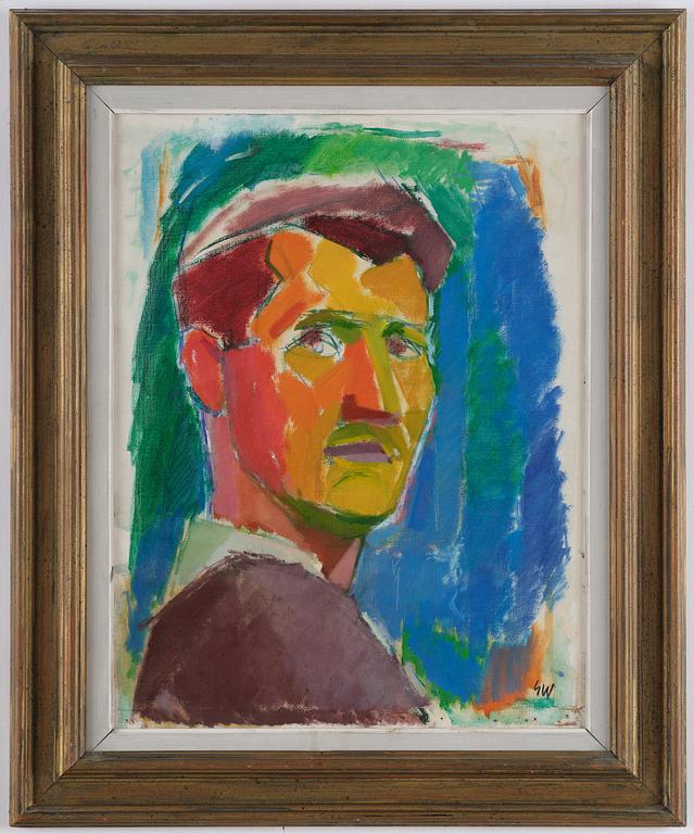 Gösta Werner, Självporträtt.