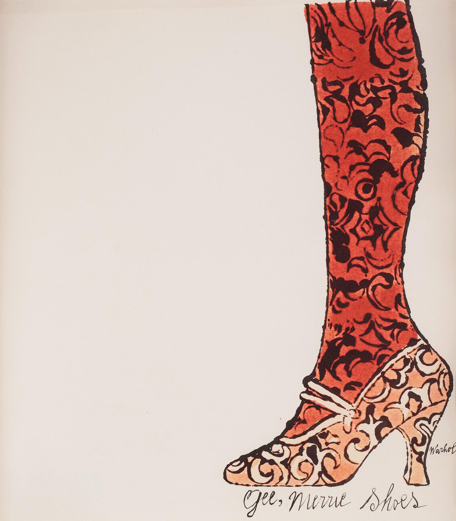 Andy Warhol, "Gee Merrie Shoes".