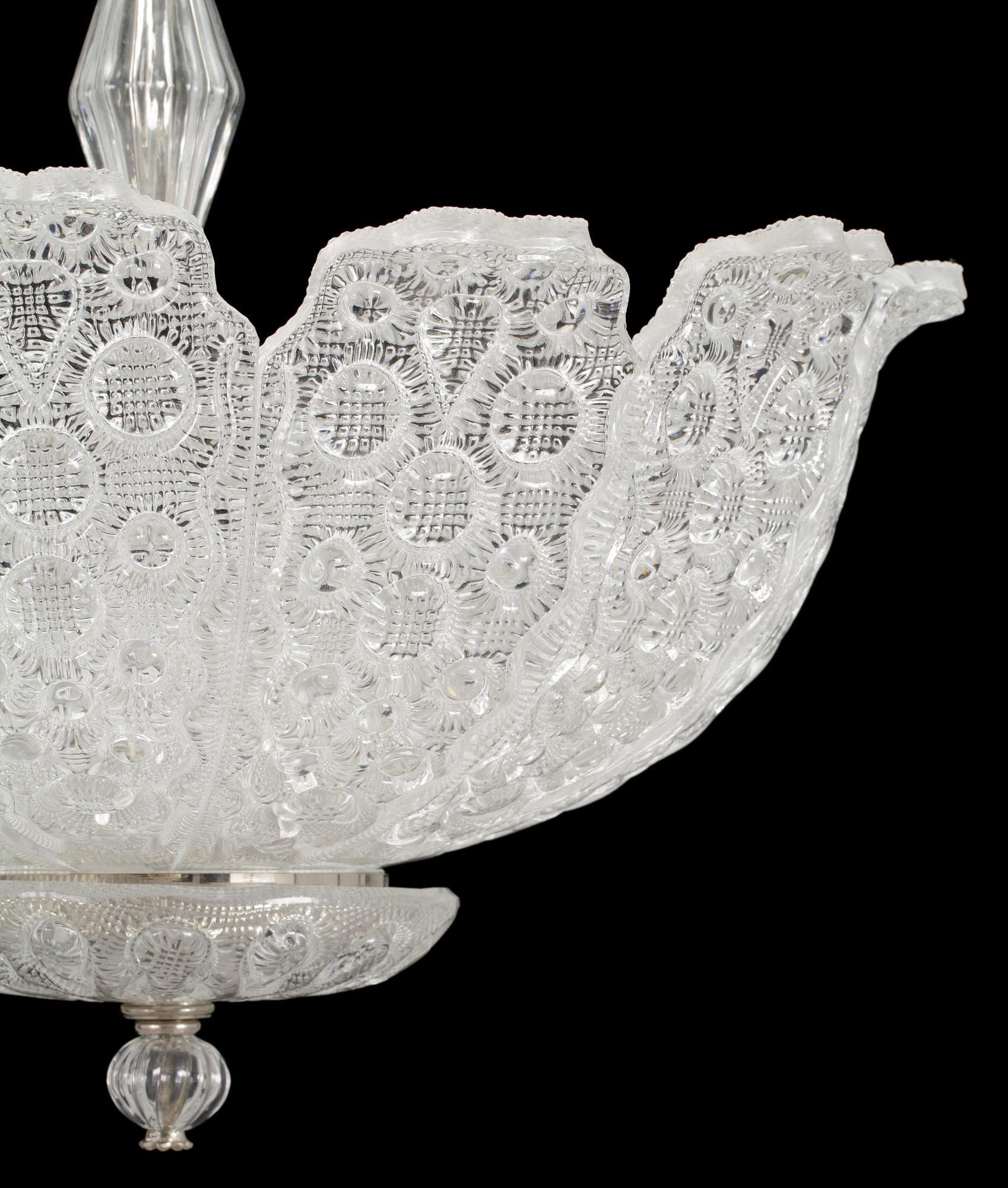 TAKLAMPA, glas, omkring 1900-talets mitt. H 58.