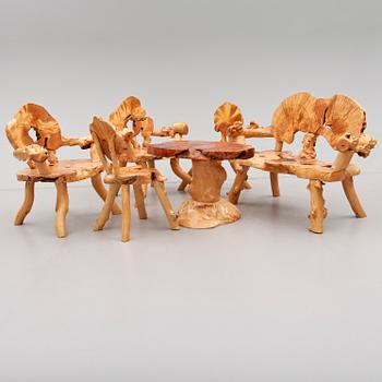 MÖBELGRUPP, 6 delar, 1900-talets andra hälft.