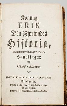 BÖCKER OM SVERIGES HISTORIA, 5 vol, "Svea Rikes Historia.." första delen, av Olof Dalin, Stockholm 1747.