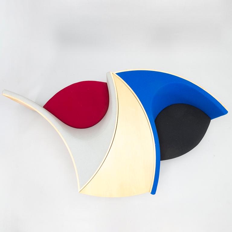 EERO AARNIO, nojatuoleja, 2 kpl ja pöytä, "Delfiini" Adelta.