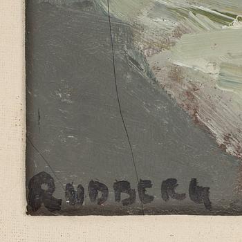 GUSTAV RUDBERG, olja på duk, signerad.
