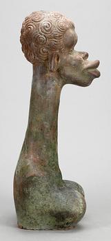 SKULPTUR, terrakotta, africana-typ, modern tillverkning.