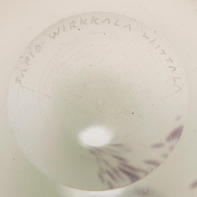 An art glass object,  model 3278, signed Tapio Wirkkala - Iittala.