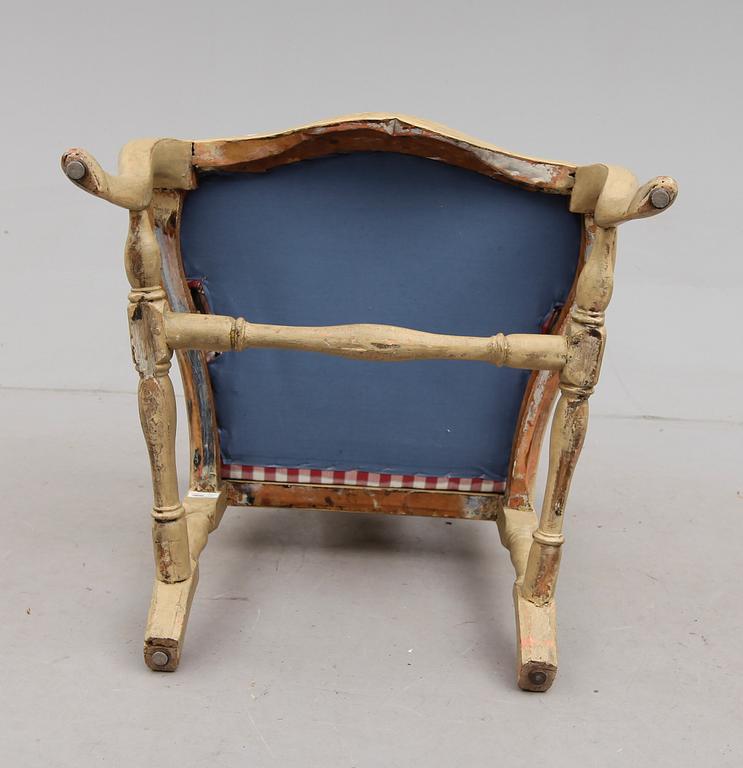 KARMSTOL, rokoko, 1700-tal.