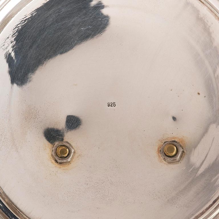 Kanna i form av tupp, sterlingsilver, 1900-talets andra hälft.