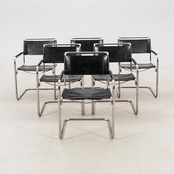 Thonet armchairs, 6 pieces, late 20th century.