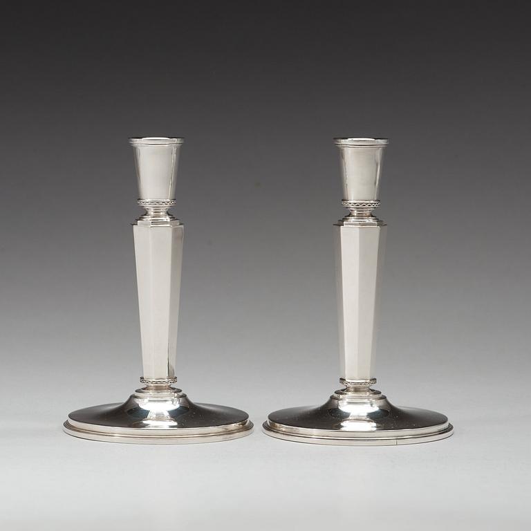 A pair of Atelier Borgila candlesticks, Stockholm 1951.