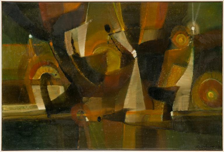 Tapio Soukka, oil on canvas, signed and dated -72.