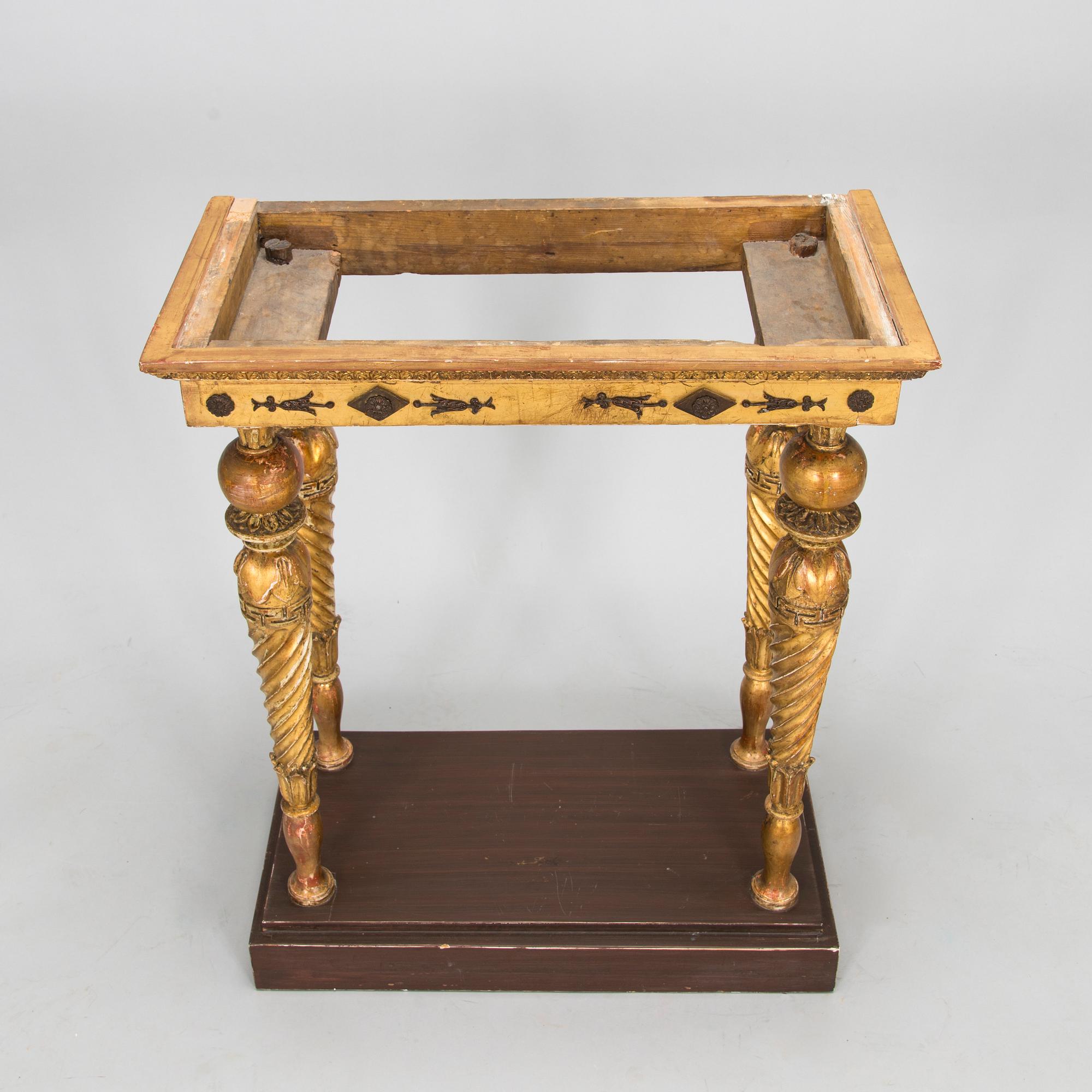 A late Gustavian console table, attributed to Jonas Frisk (Stockholm 1805-24).