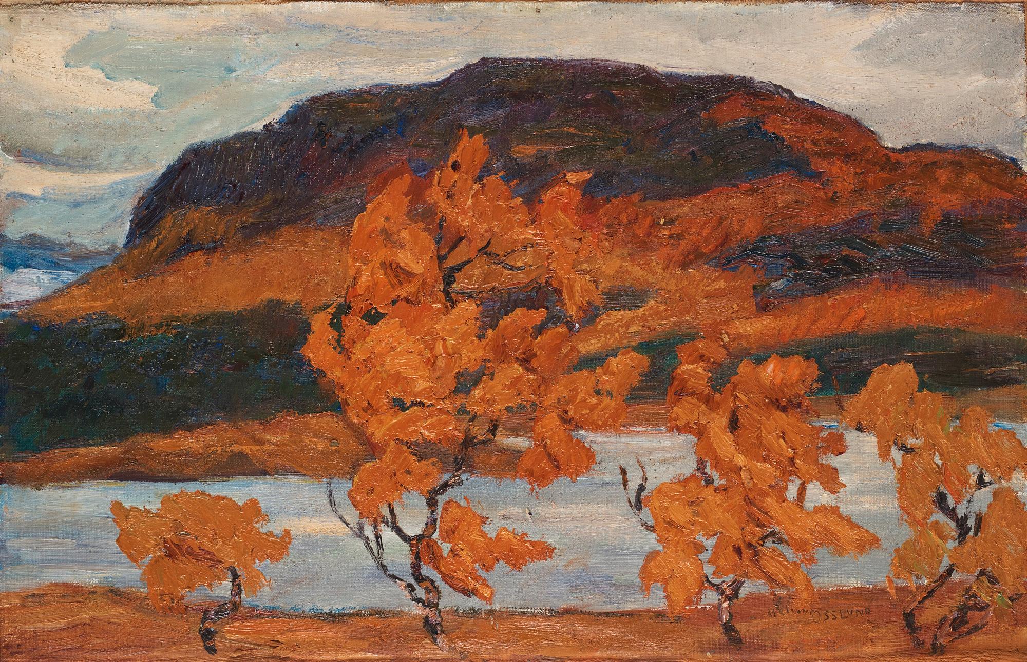 Helmer Osslund, "Höst, Stora Sjöfallet".