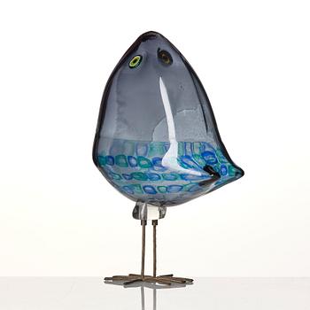 Alessandro Pianon, skulptur, fågel "Pulcino", Vistosi, Murano, Italien 1960-tal.