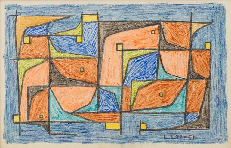 LARS ENGLUND, Chalk drawing, signed and dated -51.