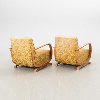 Fåtöljer, 2 st, Art Deco, 1900-talets första hälft.