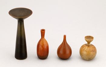 CARL HARRY STÅLHANE, 4 delar, stengods, Rörstrand, 1900-talets andra hälft.