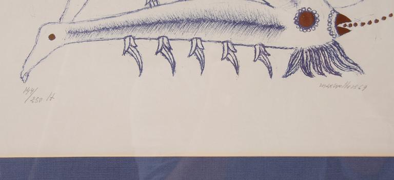 SVANBERG, MAX WALTER, färglitografi, sign o numr 144/250.