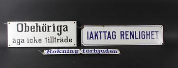 SKYLTAR, 3 st, emalj.