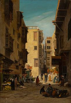 ROBERT MAGNUS CHEVALIER, oil on canvas, signed.