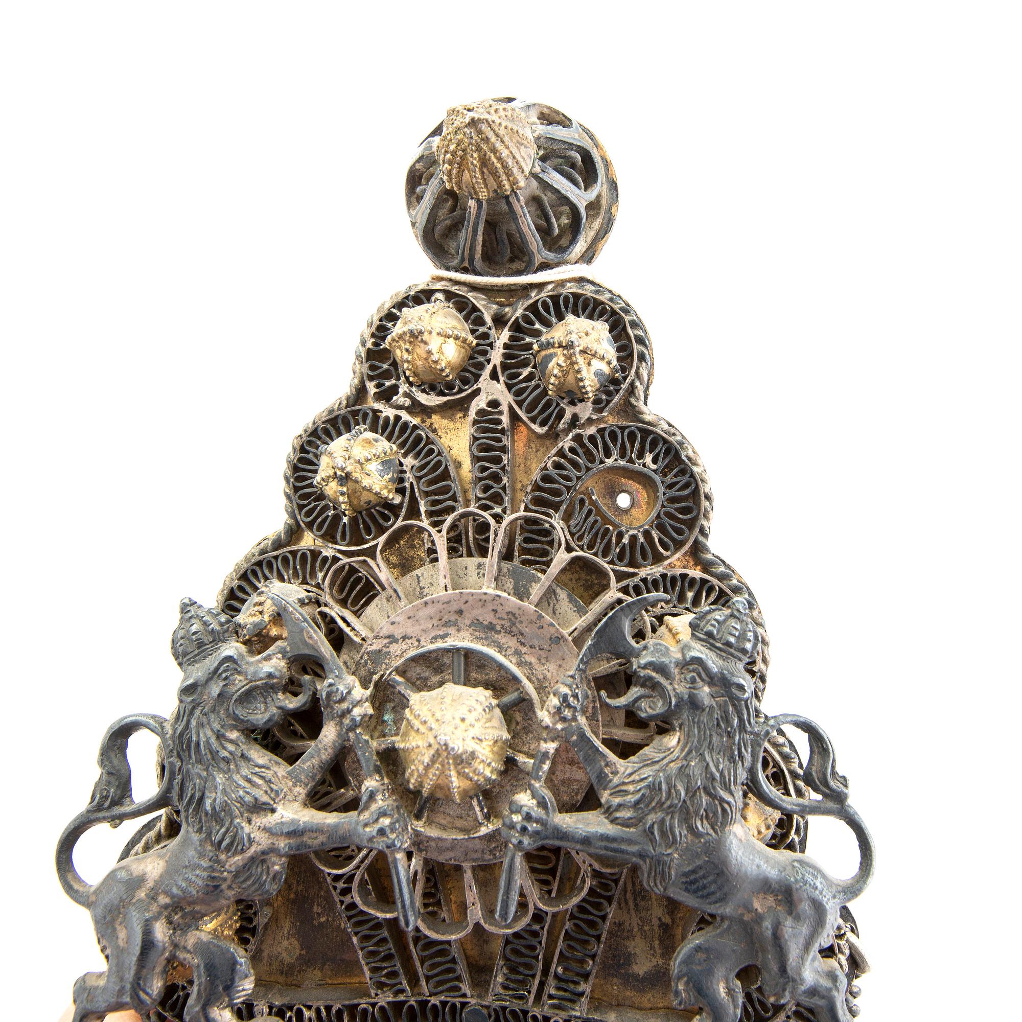 Decoration, Russia, silver/brass.