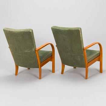 Ilmari Tapiovaara, nojatuolipari, malli 222, Asko 1930/40-luku.