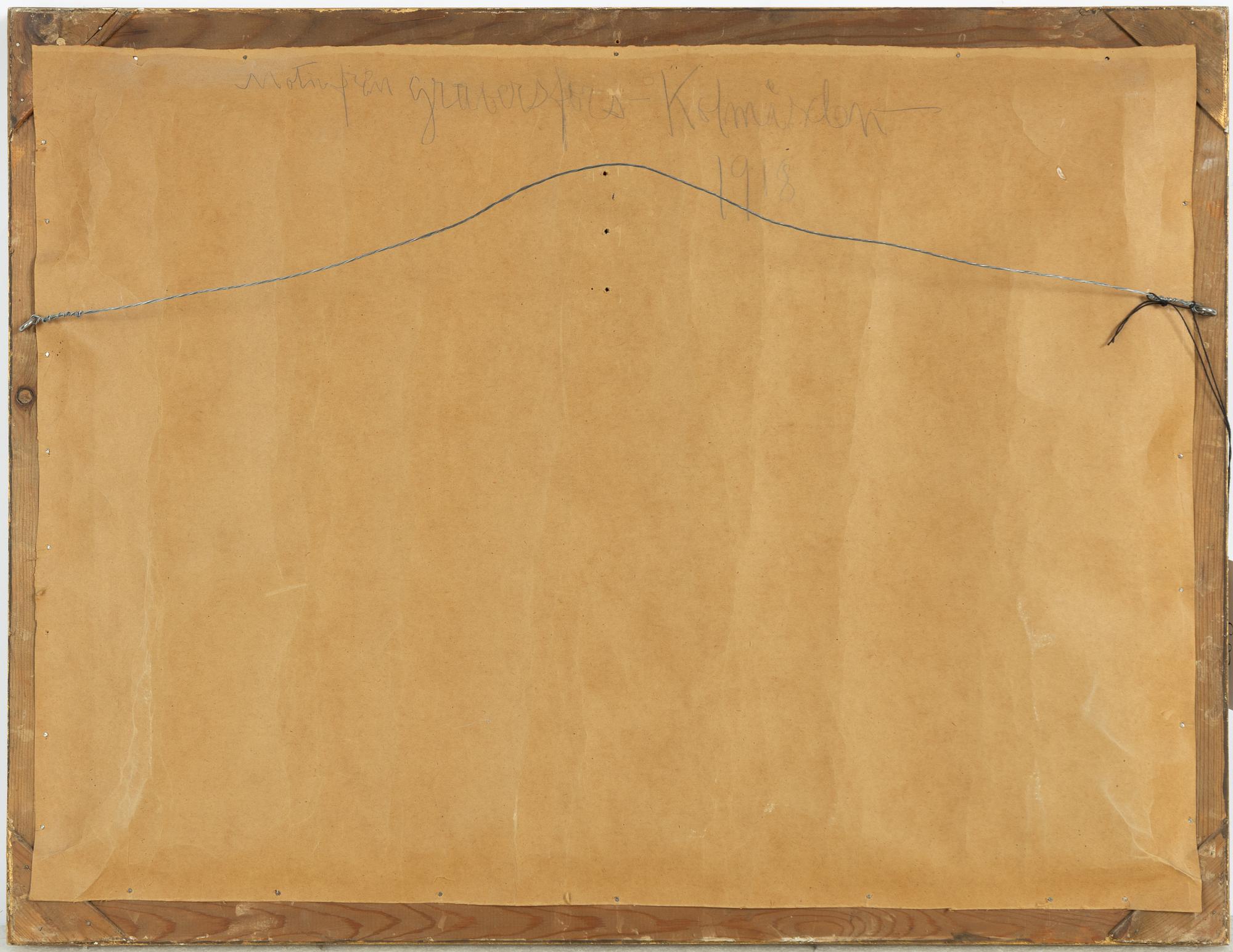 Anshelm Schultzberg, "Motiv från Graversfors, Kolmården".