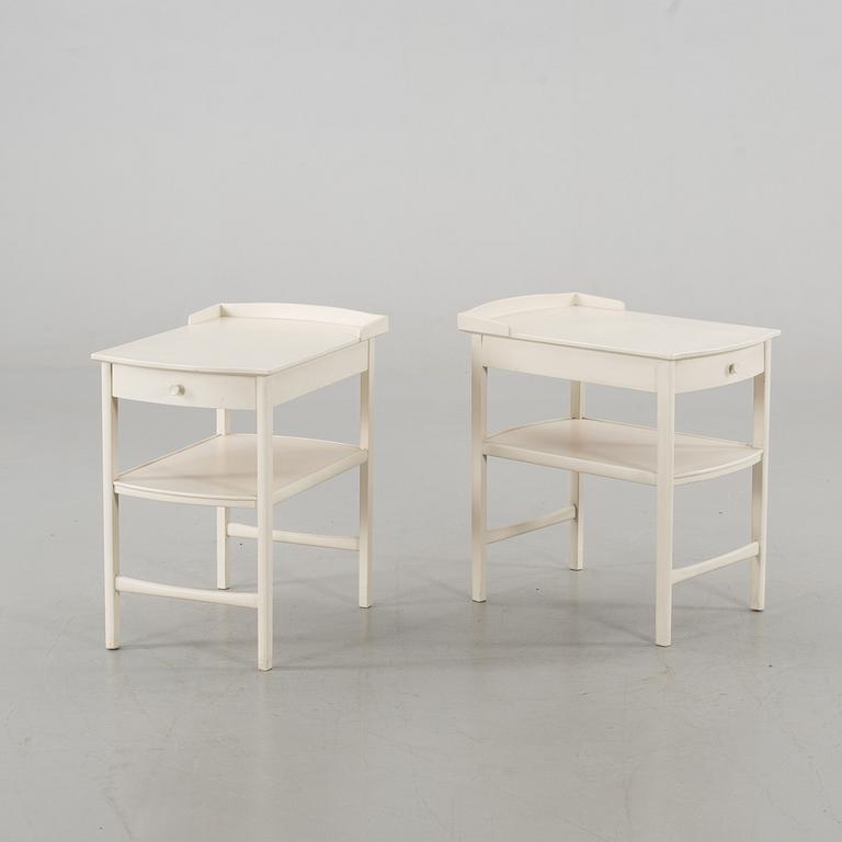 CARL MALMSTEN, sängbord, ett par, "Birgitta", Åfors Möbelfabrik.