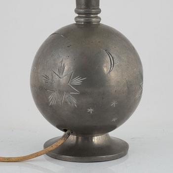 Sylvia Stave, tillskriven. Bordslampa, CG Hallberg, Stockholm 1934.