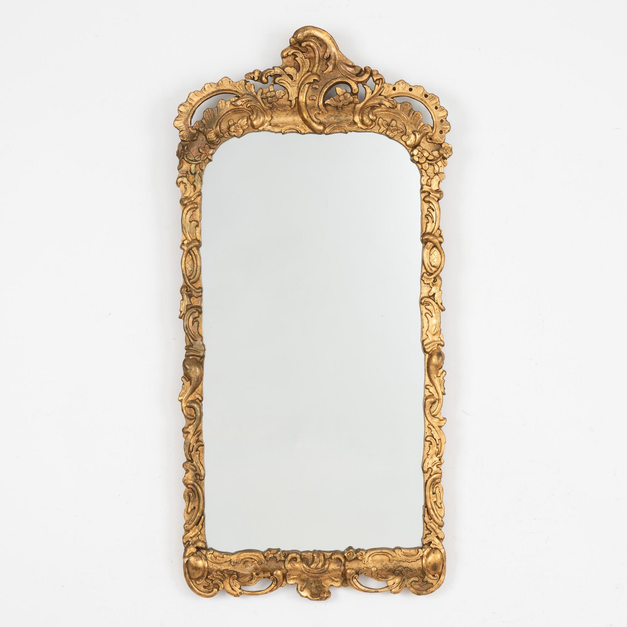 A Rococo mirror, Germany, second half of the 18th Century.