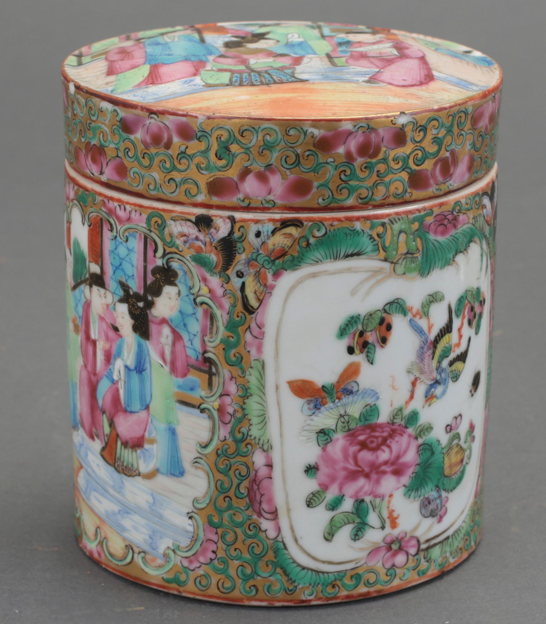 FAT samt TEDOSA, porslin, Kanton, Kina, 1800-tal.