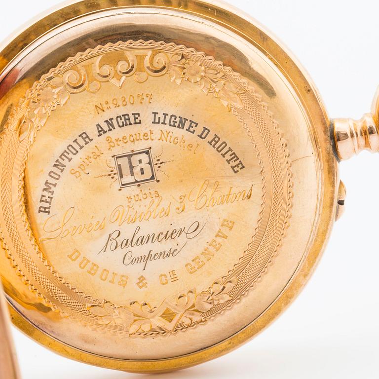 DUBOIS & Co GENÈVE, pocket watch, 49 mm,