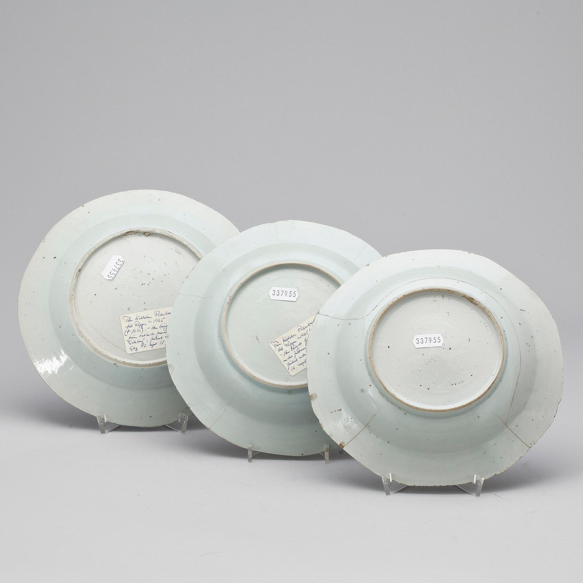 PARTI PORSLIN, 5 delar, Kina, 1800- tal.