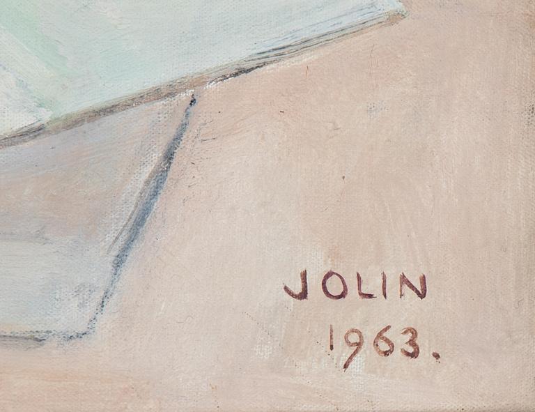 Einar Jolin, oil on canvas, signed and dated 1963.