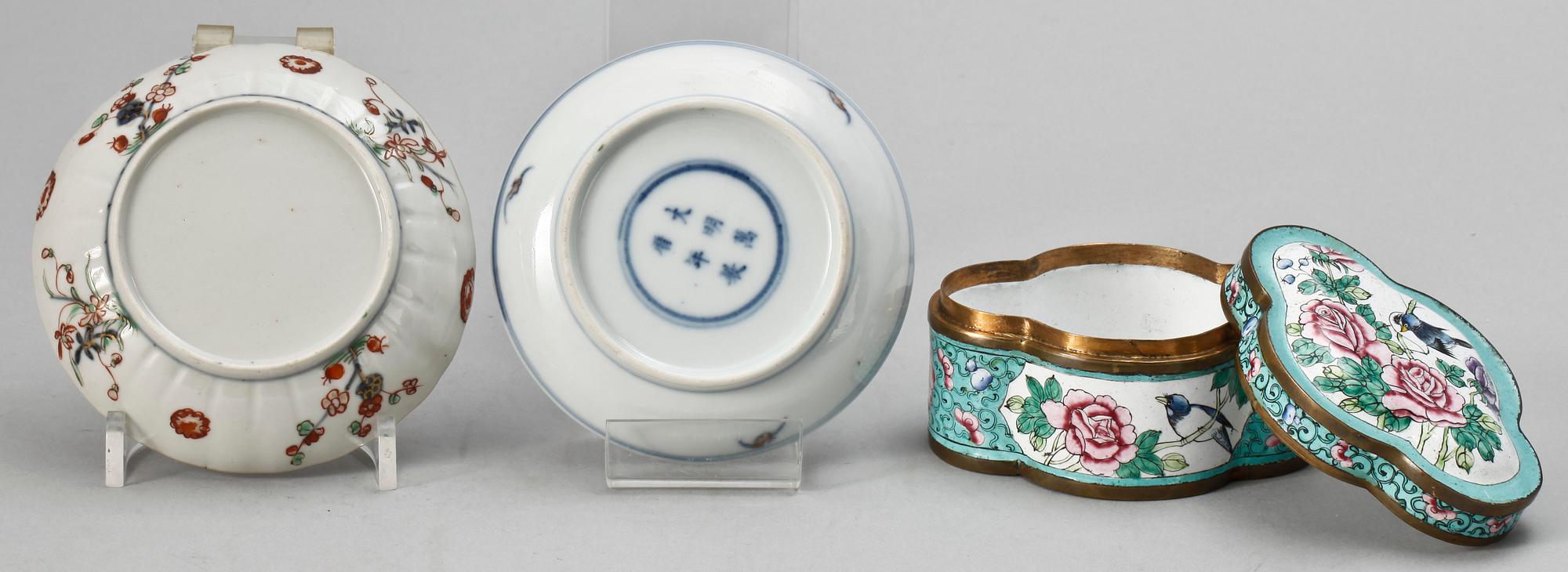 PARTI PORSLIN, 12 delar, Kina, 1800/1900-tal.