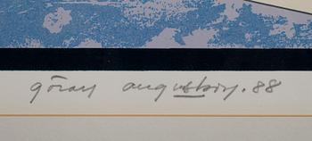 GÖRAN AUGUSTSON, serigrafi, numrerad 18/100, signerad -88.