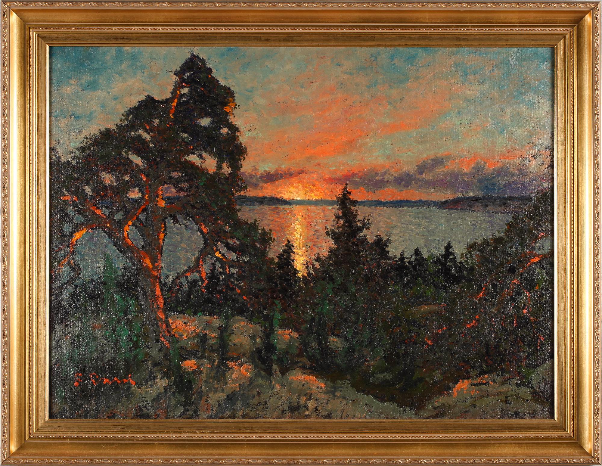 FRANS GARD, olja på duk, signerad.