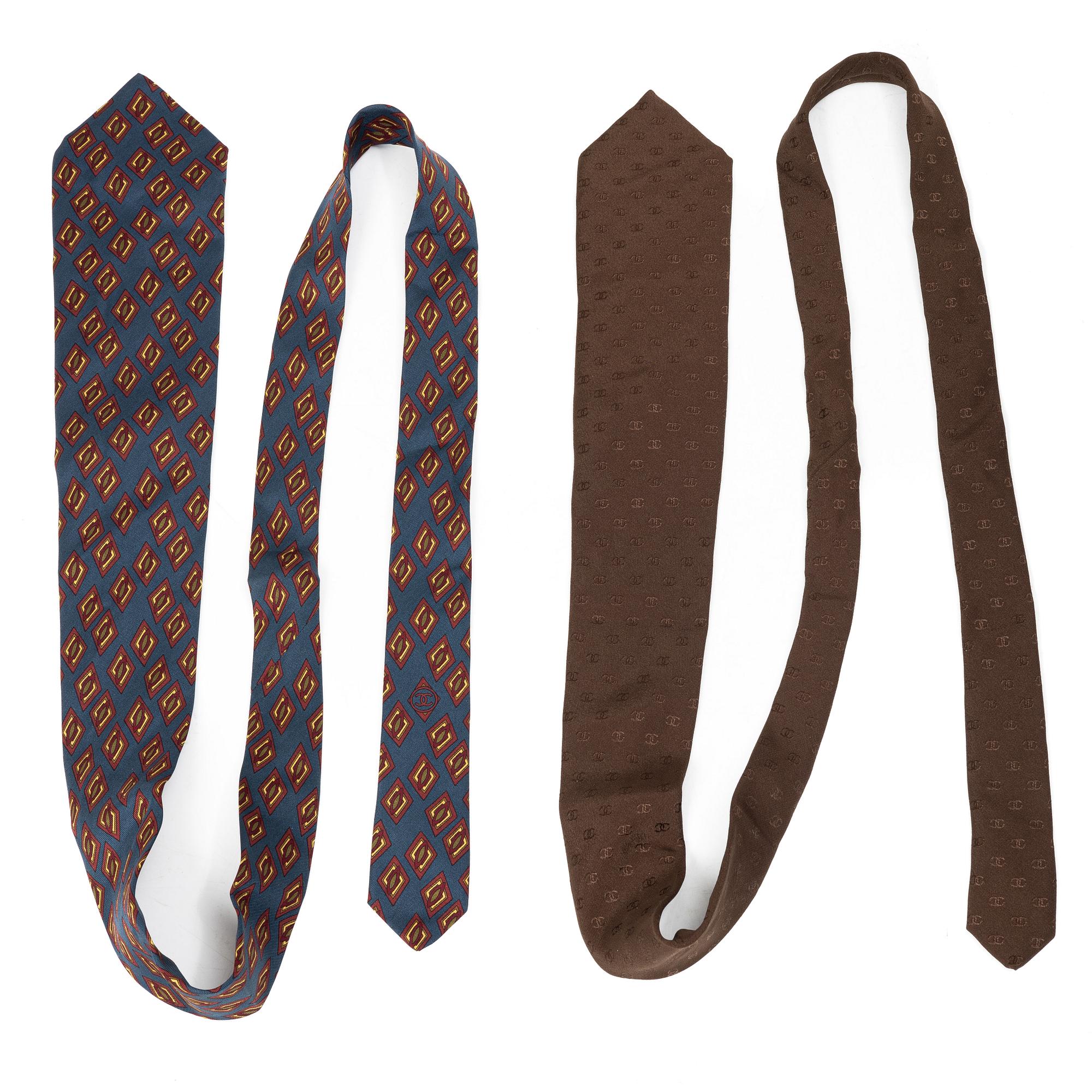 Chanel, Ties, 2 pcs.