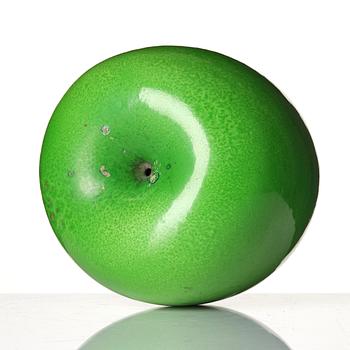 Hans Hedberg, a faience sculpture of  an apple, Biot, France.