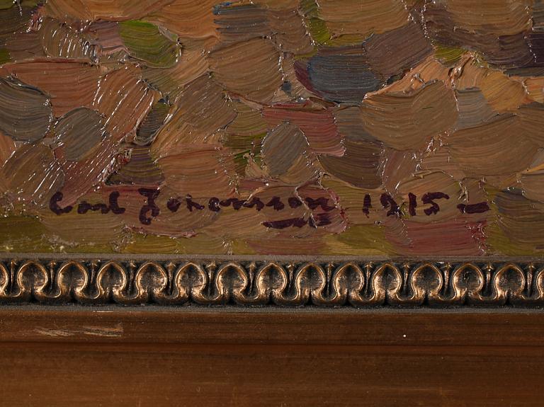 CARL JOHANSSON, olja på duk, signerad och daterad 1915.