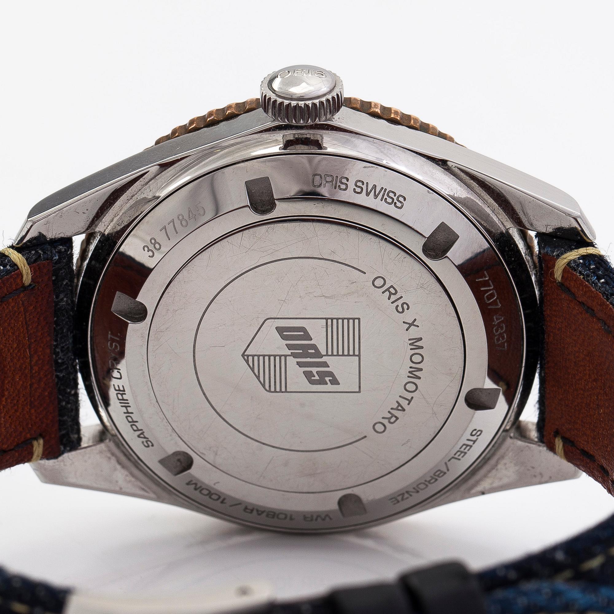 Oris x Momotaro, Divers Sixty-Five, wristwatch, 40 mm.