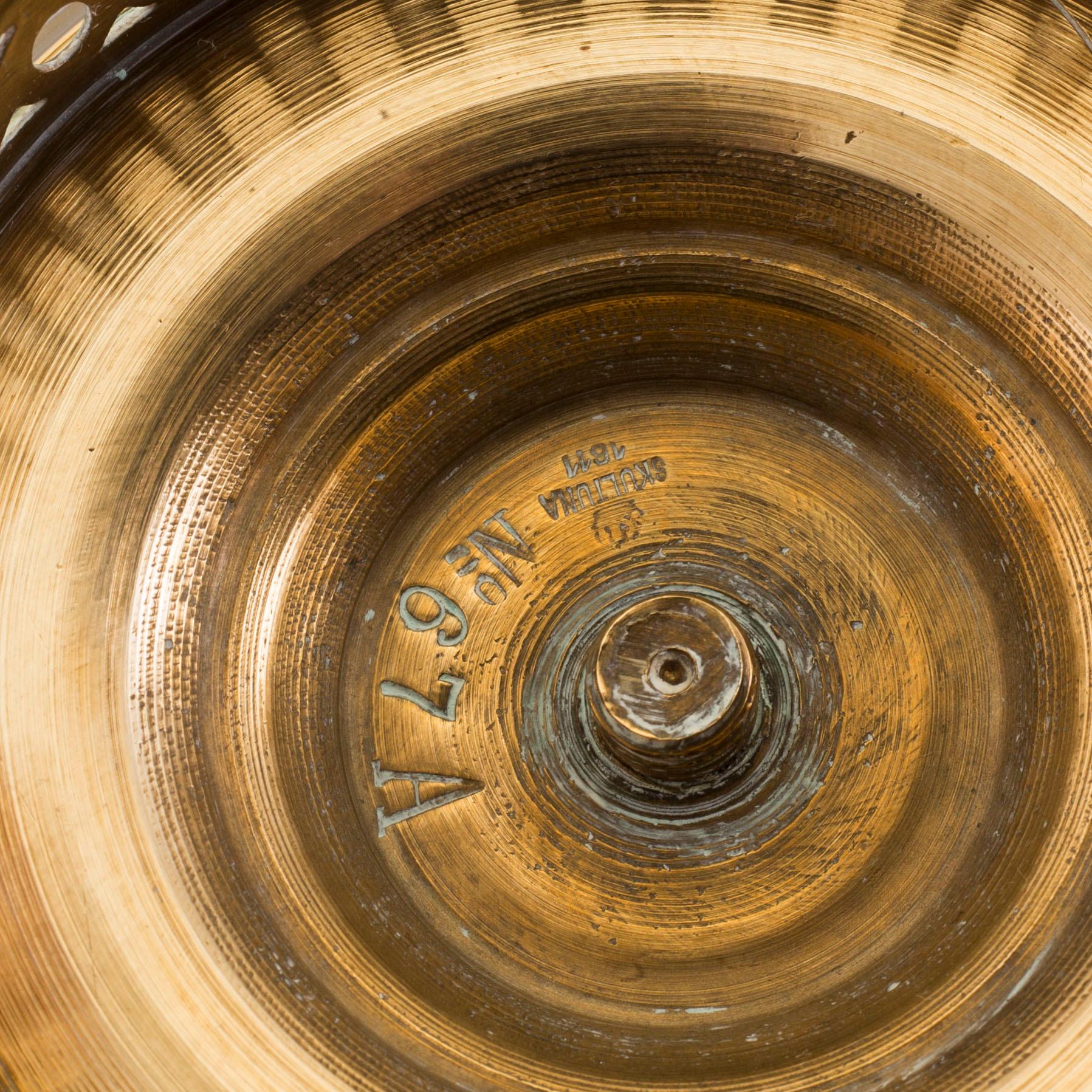 a pair of Skultuna candlesticks from the first half of the 20th century.