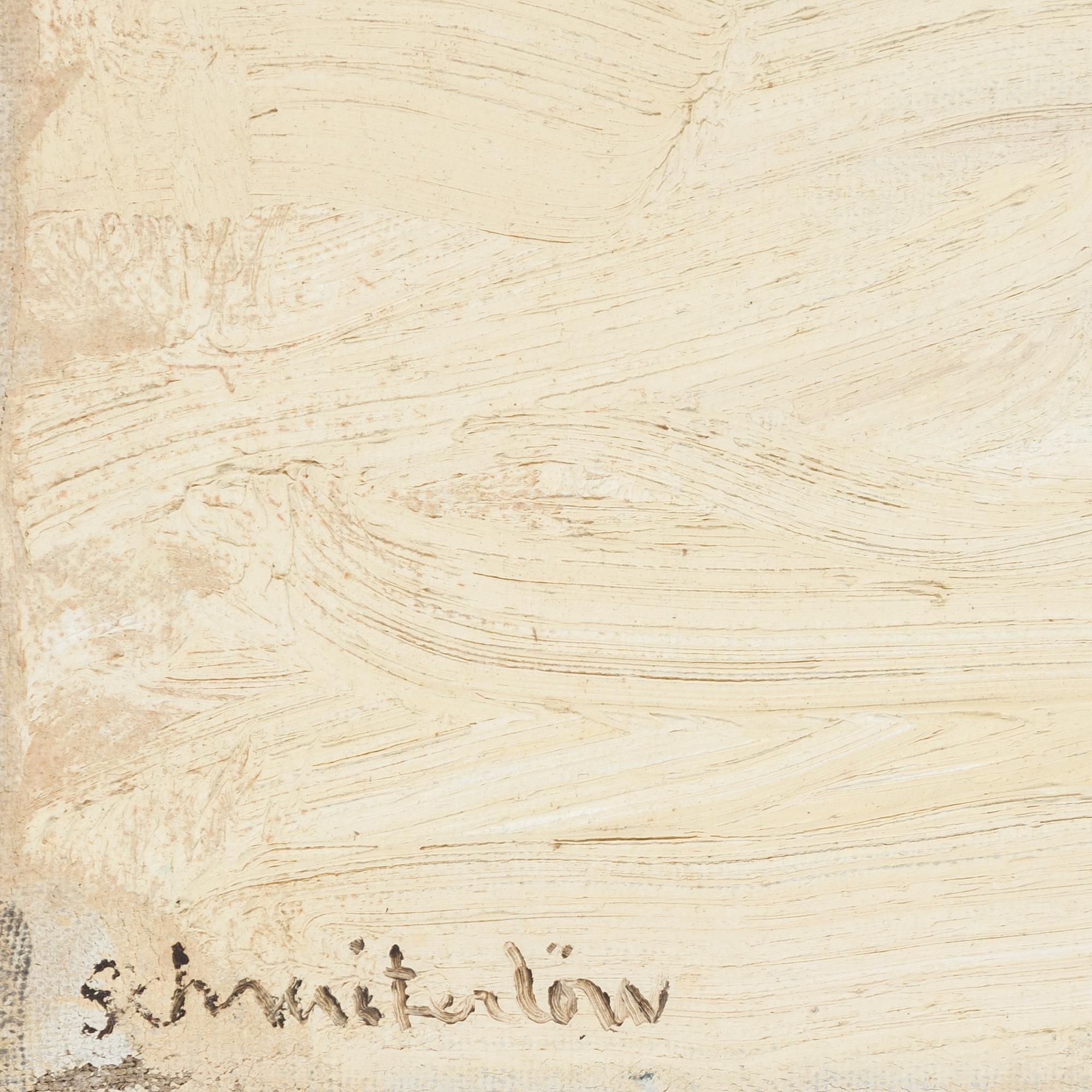 BERTRAM SCHMITERLÖW, oil on canvas, signed.
