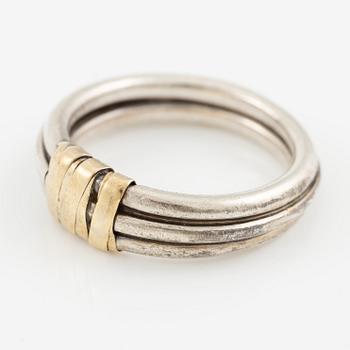 Ring, Cartier,  silver och 18K guld.