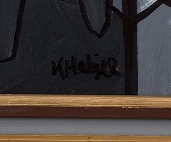 KJELL HOBJER, olja på pannå, signerad.